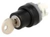 1SFA611284R1003 Переключатель: поворотный с ключом; 3; 22мм; черный; IP66; O22,5мм