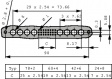 593812 Многополюсный штекер, M 60+4-штыревой DIN 41612 2 A