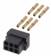 M80-8880605 Socket, dual-row, straight 2x3P