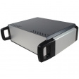 CDIC00005 110 Series Desktop Enclosure, 327 x 271 x 100 mm, Silver/Ant