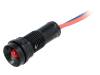 LR-D5-12AC/DC, Индикат.лампа: LED; вогнутый; 12ВDC; 12ВAC; Отв: O11мм; IP40, POLAM-ELTA