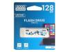 UCL2-1280W0R11 Флешка; USB 2.0; 128ГБ; белый; Считывание:20МБ/с; Запись:5МБ/с