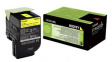 80C2HY0 Toner Cartridge, 3000 Sheets, Yellow