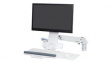 45-266-216 Wall Mount Monitor Arm with Keyboard Tray, 24