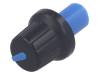 GMN-4P6M-BL, Ручка; с указателем; ABS; Диам.оси:6мм; O16x14,4мм; черный, SR PASSIVES