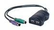 ADB0211 Adapter for KVM Switch, 2x USB Type A, PS/2