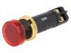 XVLA334 Индикат.лампа: LED; плоский; 24ВDC; Отв: O12мм; Корпус: черный