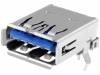 209B-DG01 Гнездо; USB A; на плату; THT; угловой 90°; Верс: USB 3.0; позолота