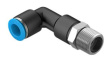 QSLL-3/8-10 Push-In L-Fitting, Long, 78.5mm, Compressed Air, QS