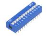 DS-12 Переключатель: DIP-SWITCH; Кол-во секций:12; ON-OFF; 0,05A/12ВDC