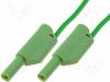 VSFK 5001/2,5/25/GN Измерительный провод; ПВХ; 0,25м; зеленый; 32А; Покрытие: позолота