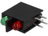 L-934FN/1G1ID LED; в корпусе; Кол-во диод:2; 3мм; THT; красный/зеленый; 10-25мкд
