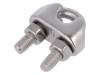 ZLK-8-A4, Rope clamp wire; acid resistant steel A4; for rope; Orope: 8mm, KRAFTBERG