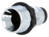 R9-107 CHROME, Держатель LED; 5мм; Отв: O8мм; Монтаж: на панель; Торец: вогнутый, SCI