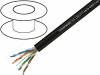 LAN-UT11 Кабель; U/UTP; 5e; для наружного монтажа; однопров; Cu; 4x2x24AWG