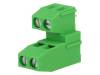 AK370/2-5,0-V/GRUEN Клеммник; 5мм; двухуровневый; угловой 90°; 1,5мм2; 24А; H:24,1мм