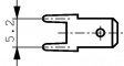 61-1560-11/0031 Faston-Tab Brass