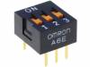 A6E-3101, Переключатель: DIP-SWITCH; Кол-во секций:3; ON-OFF; 0,025A/24ВDC, Omron
