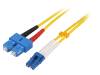 FP0LS05 Разъем: световодный; patchcord; LC, SC; на защелки; Кат: OS2; "папа"