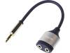 CA1101, Jack 3,5 мм гнездо x2,вилка Jack 3,5мм; 180мм; Упаковка: пленка, LOGILINK