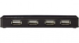 UHUBU2730BK USB Hub Separate Power 7-Port USB A Socket