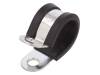 LKD12220 Хомуты; Oпетли: 22мм; W: 20мм; сталь; Материал корпуса: EPDM; W1
