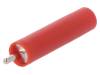 LB 4-1.5 S NI/5/RT, Гнездо; "банан" 4мм; 20А; красный; никелированные; -25?80°C; 10мОм, Schutzinger