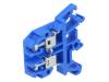 ZUG-G4 A11-0106 Соединитель: на рейку; Контактные группы:1; клеммы:2; синий; 690В