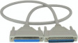 RND 765-00032 D-Sub Cable 37-Pin Male-Female 1 m Grey