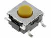 B3S-1002P Микропереключатель; 1; SPST-NO; 0,05A/24ВDC; SMT; 2,26Н; 6x6мм