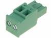 2EDGKA-5.08-02P-14-00A(H) Разъемный клеммник; вилка; "мама"; 5,08мм; угловой; 10А; 320В