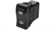 3251.0067 Rocker switch 2 x 1P 10 A 12 VDC / 24 VDC