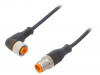 RST 3-RKWT/LED A 4-3-224/3 M Соединительный кабель; PIN: 3; 3м; вилка; 4А; -25?80°C; IP67; 30ВDC