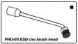 PHU-07 ESD Flexible rubber nozzle with stiff bristles