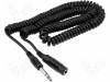 CABLE-403/5S/Q Кабель; гнездо Jack 6,35 мм, вилка Jack 6,35 мм; 5м; черный