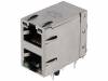 0845-2R1T-E4 Гнездо; RJ45; PIN:8; экранированный, двойной, со светодиодом; THT