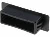BPE-SC-3-01 BLACK Заглушка; полиамид; черный; UL94V-2; Толщ.панели:1,4?3,5мм