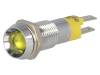 SWBU 08114, Индикат.лампа: LED; вогнутый; 24?28ВAC; Отв: O8,2мм; IP67; металл, SIGNAL-CONSTRUCT
