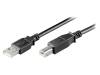 68900 Кабель; USB 2.0; вилка USB A, вилка USB B; 1,8м; черный; 480Мбит/с