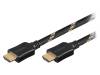 63804, Кабель; HDMI 1.4; вилка HDMI, с обеих сторон; 1м; черный, Goobay
