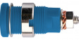 SEB 6445 Ni / BL Safety socket diam. 4 mm Blue CAT III