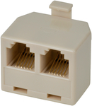 126-1-3(R), Modular-T-adapter 3x RJ12 m/f/f 1:1 unshielded, Maxxtro
