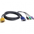 2L-5303UP Специальный комбинированный KVM-кабель VGA – USB – PS/2 3 m
