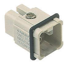 CDM 08, CD, 8 poles, male insert, for male contacts 10A, EN 61984 (2001-11), 10A max, ILME