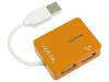 UA0137 Hub USB; USB 1.1,USB 2.0; PnP; оранжевый; Кол-во портов:4