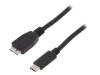 AK-300137-010-S Кабель; USB 3.0,USB 3.1; вилка micro USB B, вилка USB C; 1м