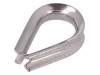 KAUS-4-A4, Thimble for rope; acid resistant steel A4; for rope; DIN6899, KRAFTBERG