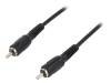 CA1034, Кабель; вилка RCA, с обеих сторон; 2,5м; Цвет: черный, LOGILINK