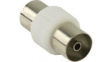 CSGB40941WT Straight Adapter, IEC Socket - IEC Socket