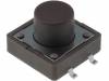 DTSM-25N-V-B Микропереключатель; 1; SPST-NO; 0,05A/12ВDC; SMT; 1,6Н; 12x12мм